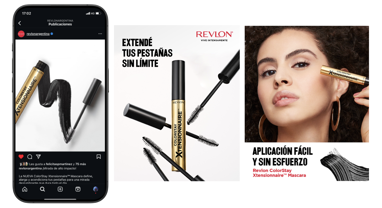 Revlon: contenidos para redes y piezas de campaña